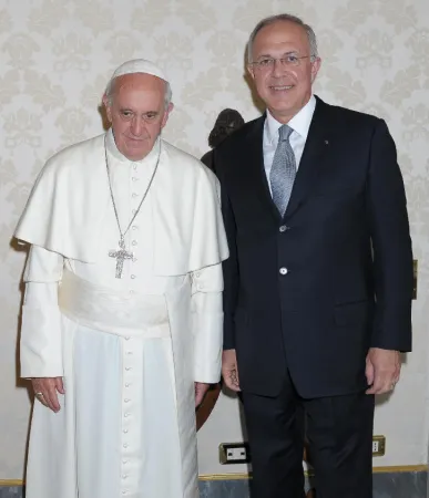 Il Papa e Carl Anderson Supremo Cavaliere dei Cavalieri di Colombo |  | @osservatore romano 