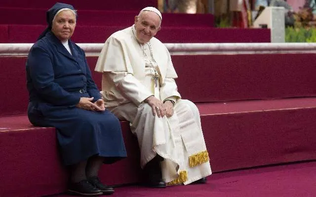 Papa Francesco e Suor Antonietta Collacchi |  | Vatican Media / ACI Group