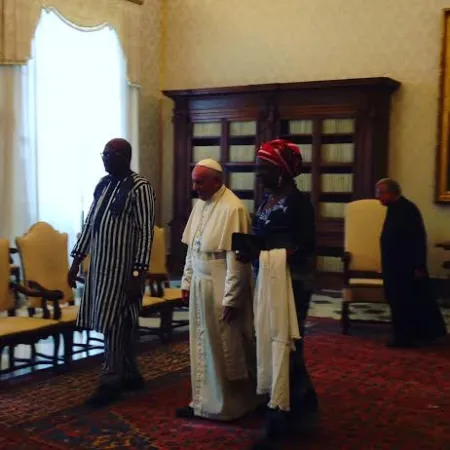 Papa Francesco e il Presidente del Burkina Faso |  | VG / ACI Stampa