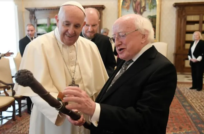 Il Papa con il presidente irlandese Higgins |  | Vatican Media - ACI Group