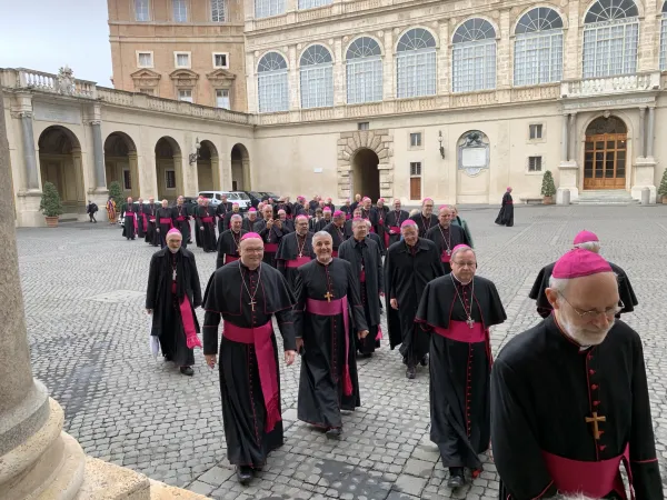 I vescovi tedeschi nel cortile di San Damaso  |  | Vescovo Stefan Oster/ FB