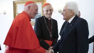 I Cardinali Zuppi e Dal Corso a pranzo con il Presidente della Repubblica