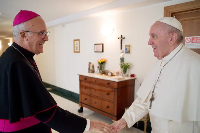 L'arcivescovo Xuereb e Papa Francesco  |  | Vatican Media