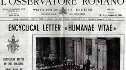 La copertina dell'Osservatore Romano in lingua inglese che nel 1968 annunciava la pubblicazione dell'enciclica Humanae Vitae  / PD 