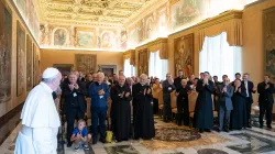 Papa Francesco incontra i Figli di Maria Immacolata, Sala del Concistoro, Palazzo Apostolico Vaticano, 20 settembre 2018  / Vatican Media / ACI Group
