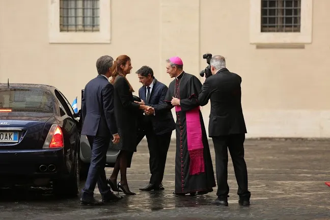 Il Presidente Macrì al suo arrivo in Vaticano |  | Daniel Ibanez CNA