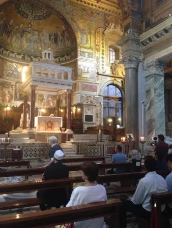 Imam e cattolici insieme a Santa Maria in Trastevere |  | VG/ ACI stampa