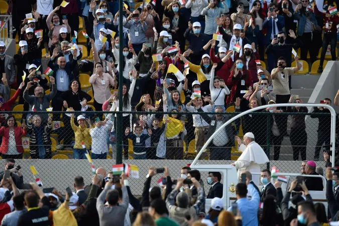 Papa Francesco alla stadio di Erbil  |  | Vatican media 