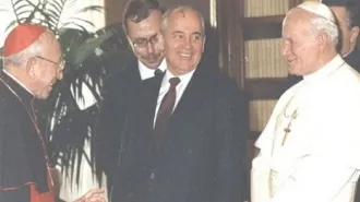 Quando Gorbaciov fu in Sala Stampa della Santa Sede per ricordare Casaroli