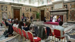 Papa Francesco incontra i giovani della diocesi di Viviers, Sala Clementina, Palazzo Apostolico Vaticano, 29 ottobre 2018 / Vatican Media / ACI Group 