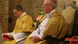L'arcivescovo Jean Claude Hollerich celebra i Vespri nella Cattedrale dei Santi Pietro e Paolo a Poznan, 15 settembre 2018 / @ Episkopat News 