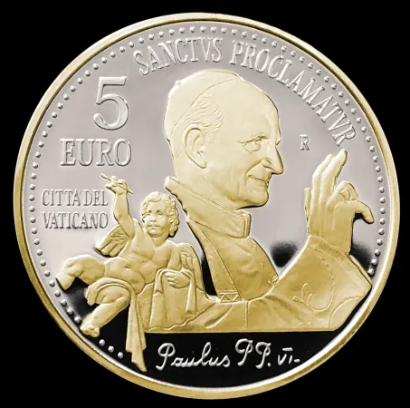 La moneta celebrativa di Paolo VI |  | Ufficio Filatelico e Numismatico Vaticano.