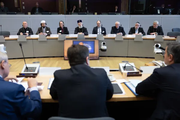 Un momento del dialogo nell'Unione Europea con i responsabili delle religioni, Parlamento Europeo, 27 gennaio 2023 / COMECE