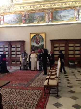 Papa Francesco e il Presidente del Burkina Faso |  | VG / ACI stampa