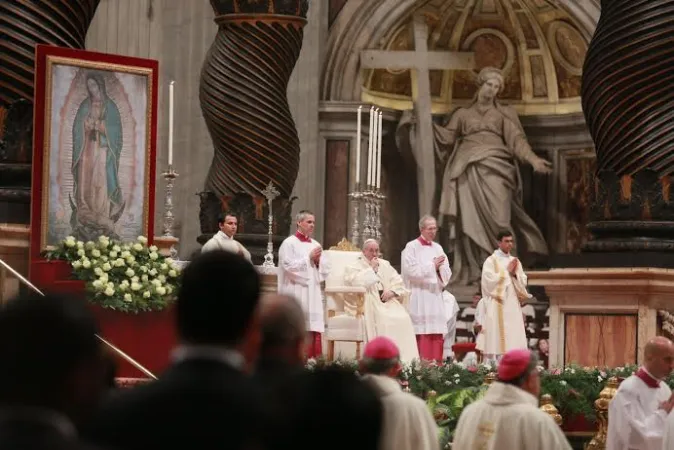 Papa Francesco, Santa Messa per la Festa della Vergine di Guadalupe |  | Daniel Ibanez, ACI Group