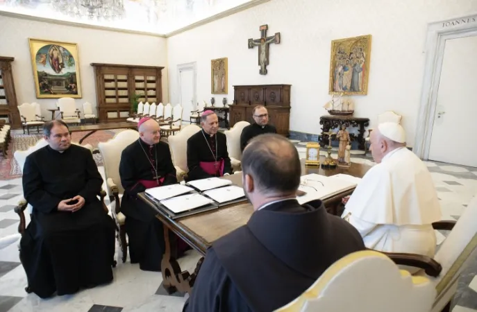 L’arcivescovo di Leopoli dal PapaFoto: Vatican news / ACI GROUP