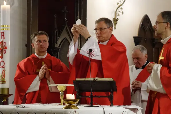 L'arcivescovo Zbignevs Stankevics di Riga durante una celebrazione  / Zbignevs Stankevics FB