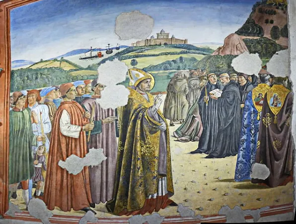Un dettaglio degli affreschi della Cappella di Bessarione  |  | Wikipedia /Di Peter1936F 