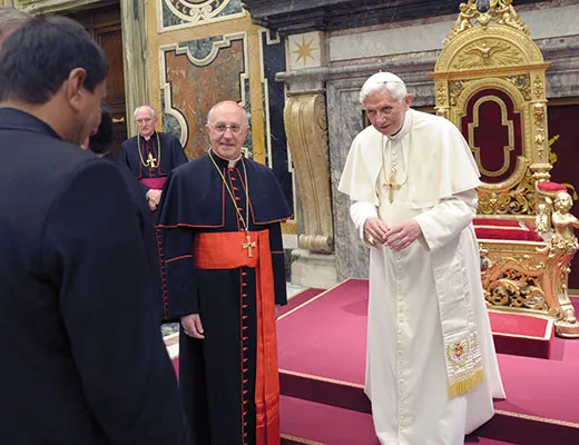 Il cardinale Filoni con Benedetto XVI  |  | Vatican Media 