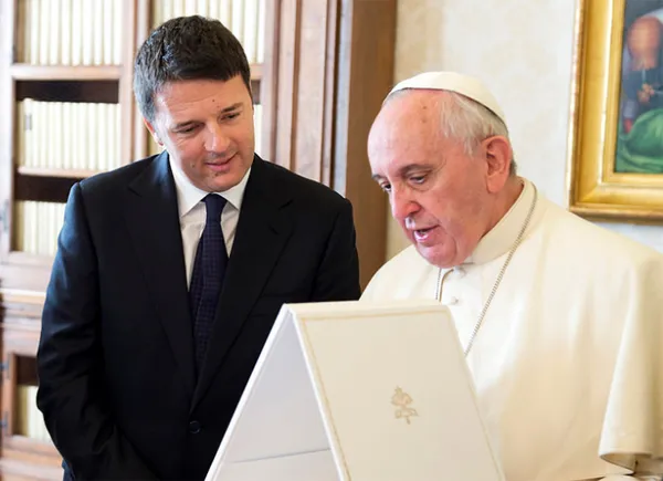 Matteo Renzi con Papa Francesco |  | Tiberio Barchielli - Presidenza del Consiglio dei Ministri