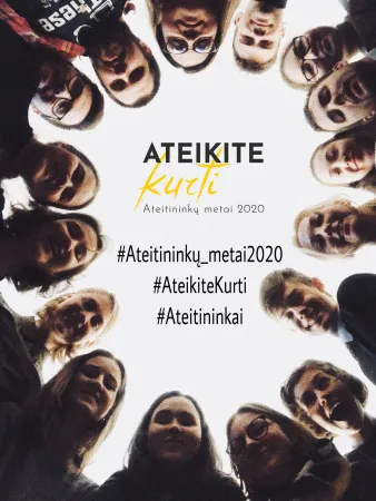 Ateitis | Il flyer dell'incontro di Ateitis a Kaunas, che ha dato il via ai festeggiamenti per i 110 anni di storia dell'organizzazione  | Ateitininkų federacija
