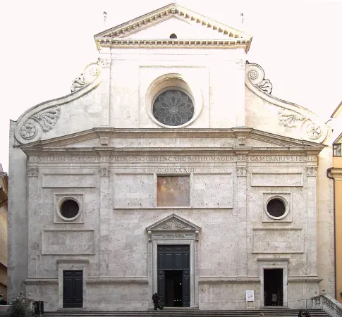La facciata della chiesa di sant' Agostino in Campo Marzio |  | Wikipedia