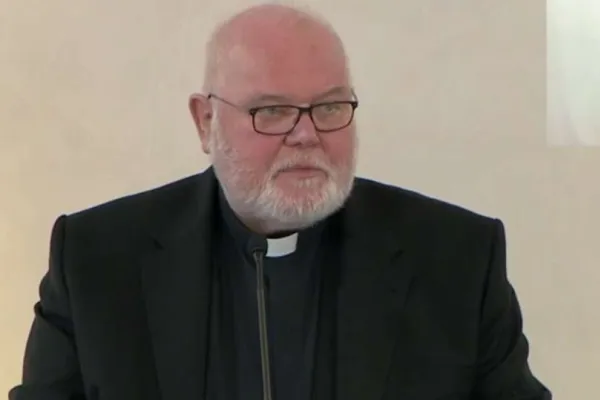 Il Cardinale Reinhard Marx, arcivescovo di Monaco e Frisinga / Livestream conferenza stampa Cardinale Marx /  CNA Deutsch