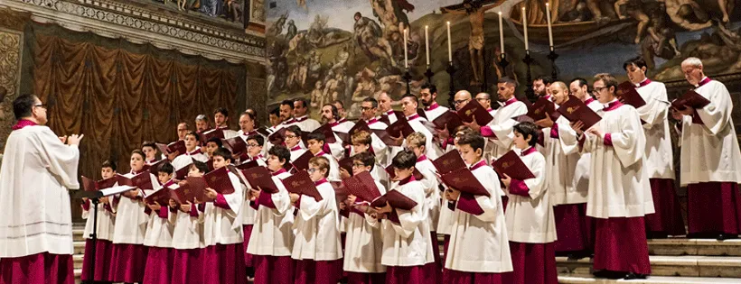 Monsignor Pavan dirige il Coro della Cappella Musiciale Pontificia |  | Cappella Musicale Pontificia