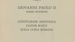La copertina della Costituzione Apostolica Pastor Bonus di San Giovanni Paolo II  / PD
