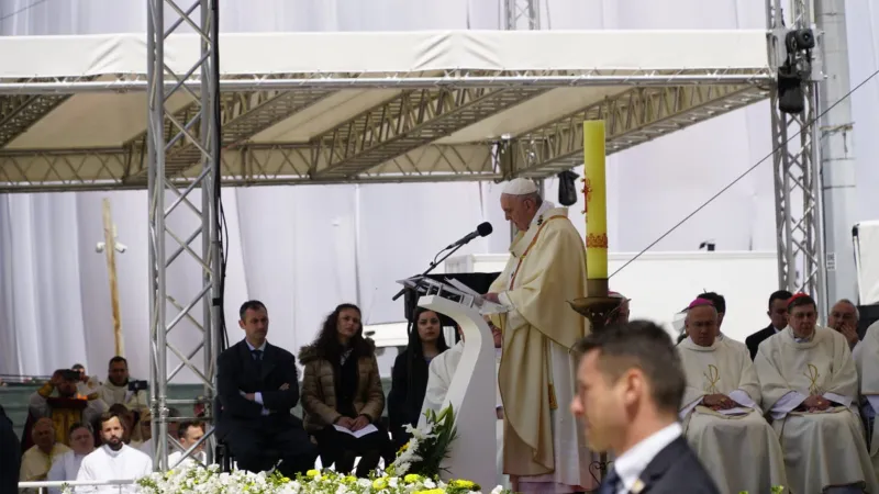 Il Papa celebra la Messa a Skopje |  | Andrea Gagliarducci/ Aci Group