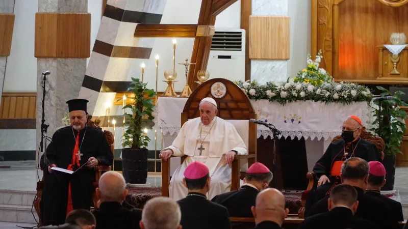 Papa Francesco nella cattedrale Siro-Cattolica di “Nostra Signora della Salvezza” |  | Colm Flynn/ EWTN