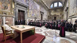 Papa Francesco incontra i missionari della Misericordia, Sala Regia, Palazzo Apostolico Vaticano 10 aprile 2018 / Vatican Media / ACI Group