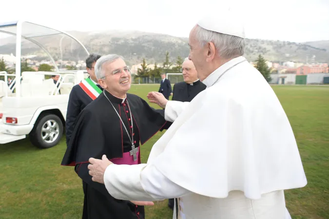 Michele Castoro riceve il Papa il 17 marzo scorso |  | Vatcian Media / Aci Group