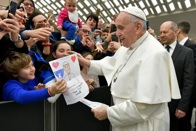 Papa Francesco, Aula Paolo VI | Papa Francesco durante l'udienza con Confcooperative, Aula Paolo VI, 16 marzo 2019 | Vatican Media / ACI Group