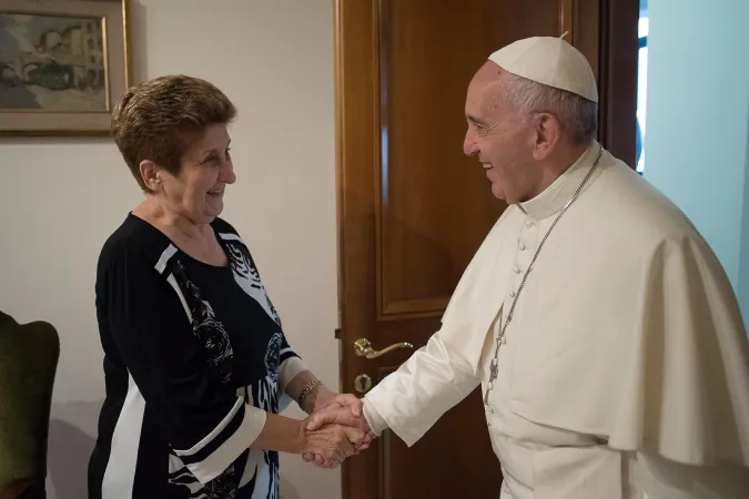 Mariella Enoc e Papa Francesco  |  | Osservatore Romano 