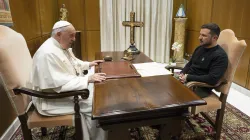 Il presidente Zelensky a colloquio con Papa Francesco / Vatican Media / ACI Group