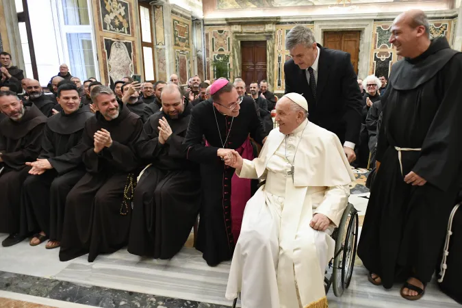 L'udienza di Papa Francesco ai Frati |  | Vatican Media