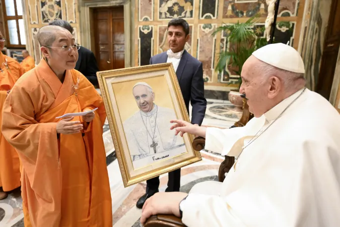 Papa Francesco incontra delegazione di buddisti di Taiwan, 16 marzo 2023 | Vatican Media / ACI Group