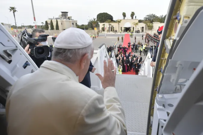 Papa Francesco parte da Malta, cerimonia di congedo, Malta International Airport, 3 aprile 2022 | Vatican Media / ACI Group