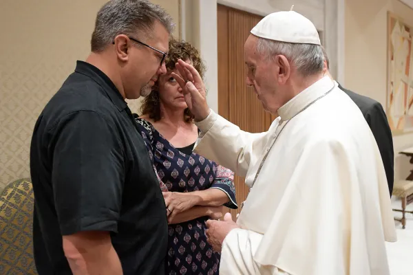 Il Papa incontra i genitori di Beau Solomon / L'Osservatore Romano / ACI Group