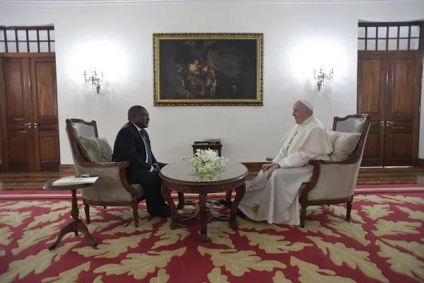 L'incontro di Papa Francesco con il presidente Nyusi, Palazzo Presidenziale, Maputo, Mozambico, 5 settembre 2019 / Vatican Media / ACI Group
