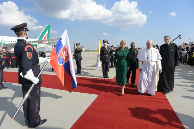 L'arrivo di Papa Francesco in Slovacchia |  | Vatican Media