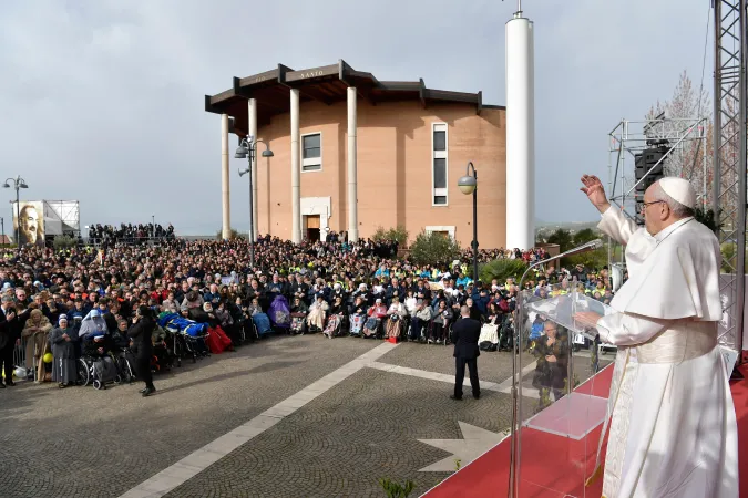 Papa Francesco a Piana Romana |  | Vatican media / Aci Group
