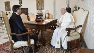 Papa Francesco ha ricevuto il Presidente del Consiglio Conte