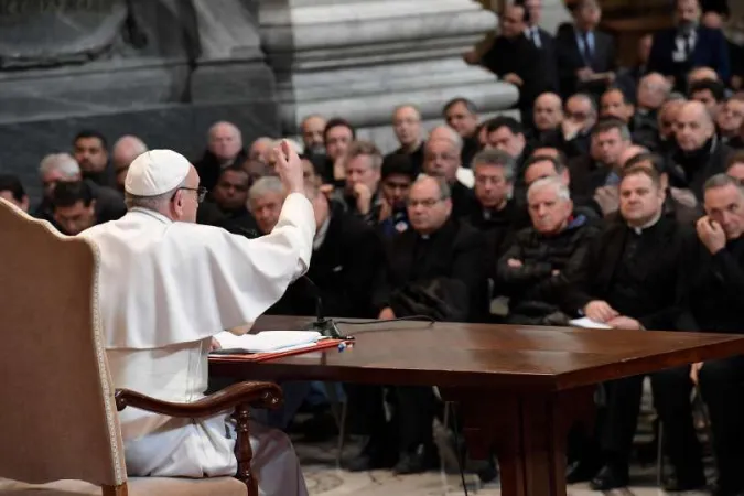 Papa Francesco incontra il clero della diocesi di Roma |  | Vatican Media, ACI Group