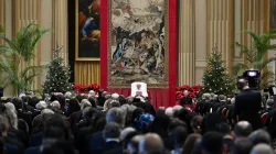 Papa Francesco durante il discorso di auguri al Corpo diplomatico, 8 gennaio 2024 / Vatican Media / ACI Group