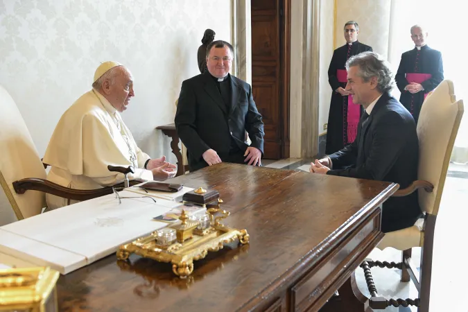 Papa Francesco, Alexander Golob | Papa Francesco e il primo ministro sloveno Golob, Palazzo Apostolico Vaticano, 17 dicembre 2022 | Vatican Media / ACI Group