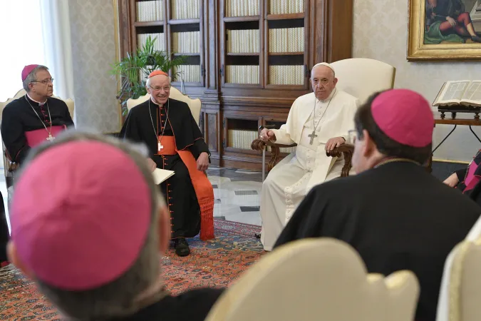 Vescovi del Belgio, Papa Francesco | I vescovi belgi con Papa Francesco lo scorso 25 novembre 2022 | Vatican Media / ACI Group