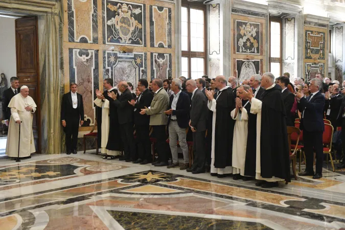 Papa Francesco incontra i partecipanti del Congresso Tomistico Internazionale, 22 settembre 2022 | Vatican Media / ACI Group
