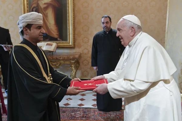Papa Francesco riceve le credenziali dell'ambasciatore di Oman presso la Santa Sede Mahmood bin Hamed bin Nasser Al Hasani / Vatican Media / ACI Group